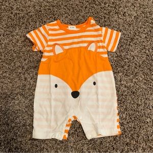Fox Gender Neutral 0-3 month one piece outfit